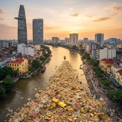 Saigon River Flowing with Money