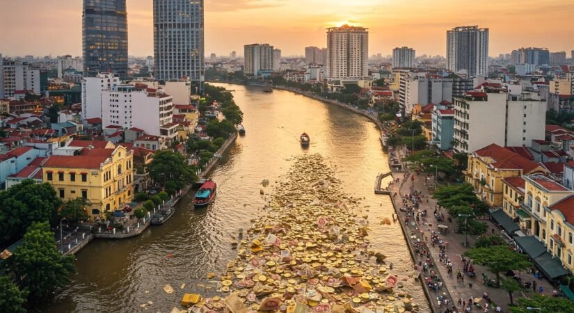 Saigon River Flowing with Money