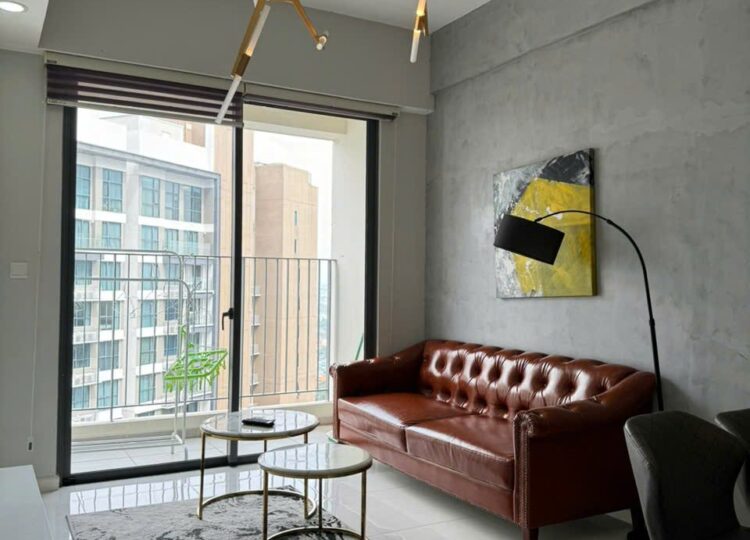 Masteri An Phu 2-Bed: Industrial Modern Design & Workspace | $830