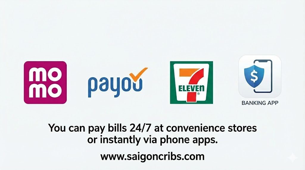 Pay Easy Online Momo Payoo 7Eleven Phone App Pay Bills in Ho Chi Minh City SaigonCribs.com